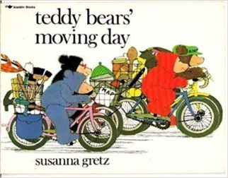 Teddy Bears Moving Day - a children's book featuring cycling