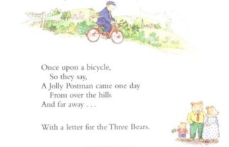 The Jolly Postman - a childrens book that features people cycling