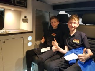 Inside a Camper Van at the London Bike Show