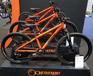 Kids Orange Mountain Bikes at the London Bike Show 2019