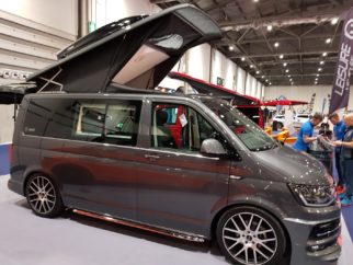 Luxury campervan fitted out for family cycling