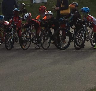 Spring in the Park kids cycle racing in Gravesend Kent