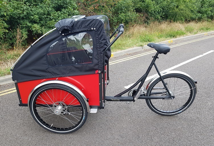 Christiana cargo box bike for families