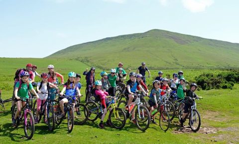 Mountain biking school trip to Hay on Wye