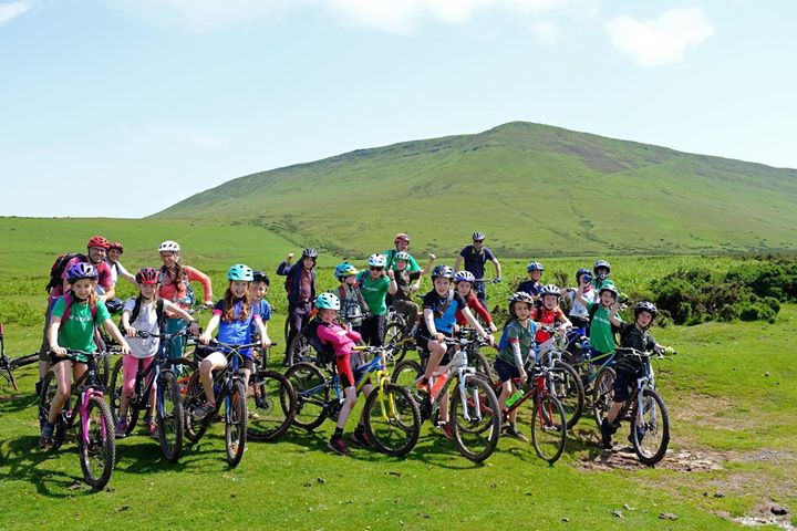 Mountain biking school trip to Hay on Wye