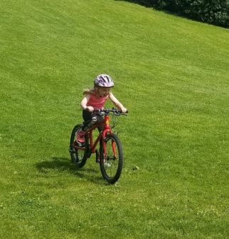 Family cycling in Ireland