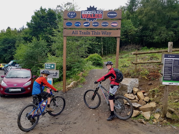 Cycle Sprogs at the start of the trails - Bike Park Wales