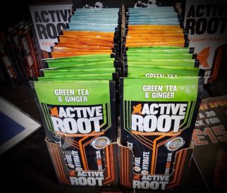 Active Root sachets at the 2019 Cycle Show - suitable for teenagers