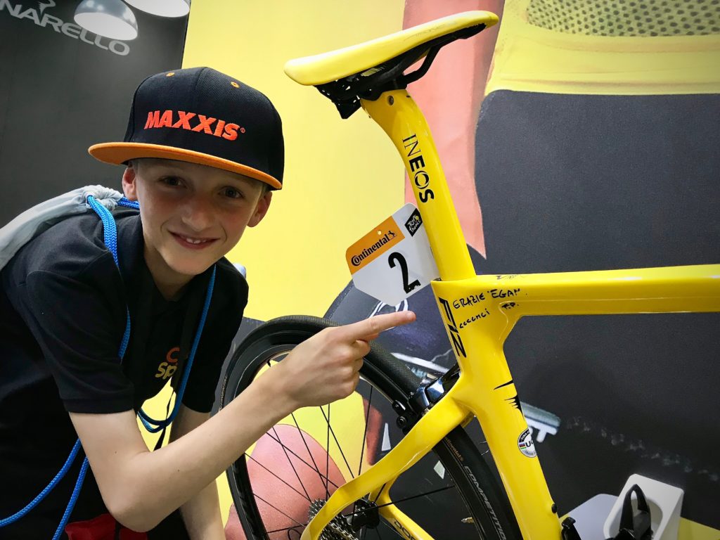 NEC Cycle Show - Message to Tour de France winner Egan Bernal from Fausto Pinarello