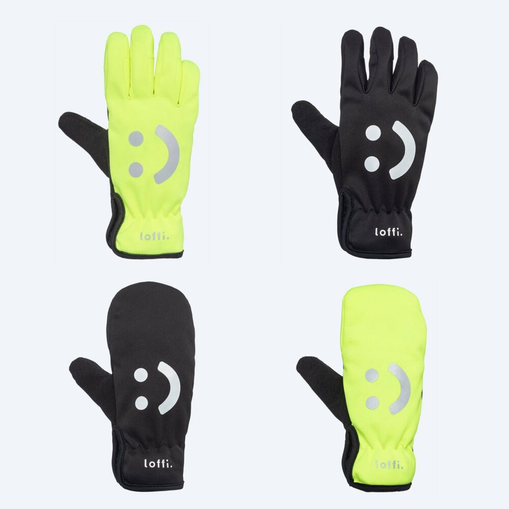 Loffi Kids Winter Cycling Gloves and mittens from age 4 years How to keep your childs hands warm whilst cycling in Winter