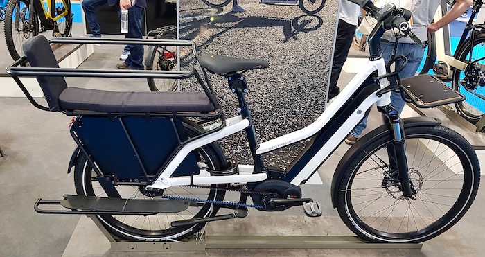 family cargo bikes at the 2019 Cycle Show - Riese & Muller Multicharger