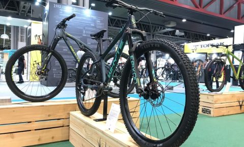 Whyte teenage mountain bikes on display at the 2019 Cycle Show