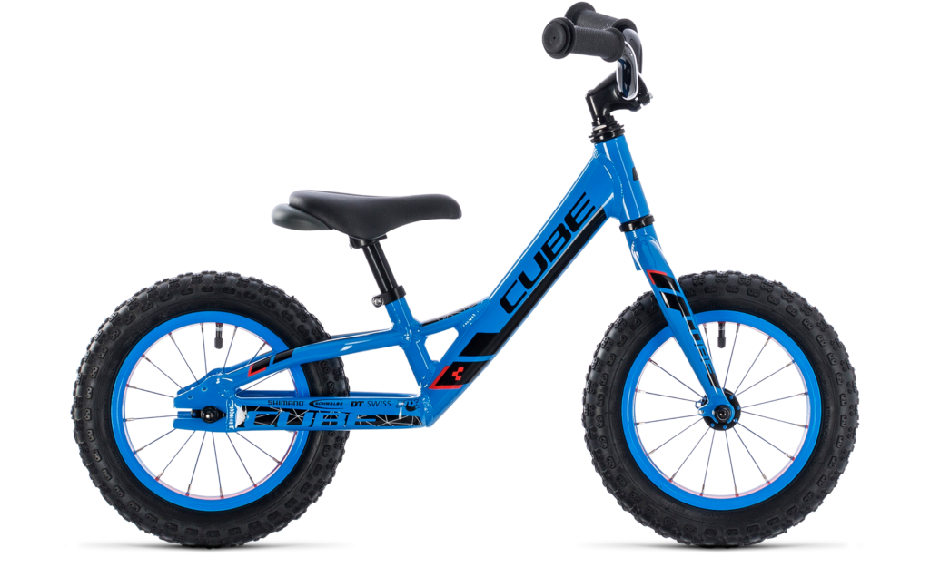 Cube Cubie 120 Walk balance bike in Action Team Blue