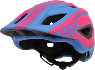 Kids full face pink cycle helmet