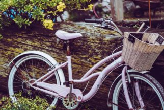 Pink Dutch Girls bike with basket - Daniel Salgado on Unsplash