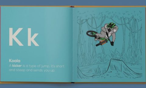 Limited edition A to Z animal alphabet mountain biking book