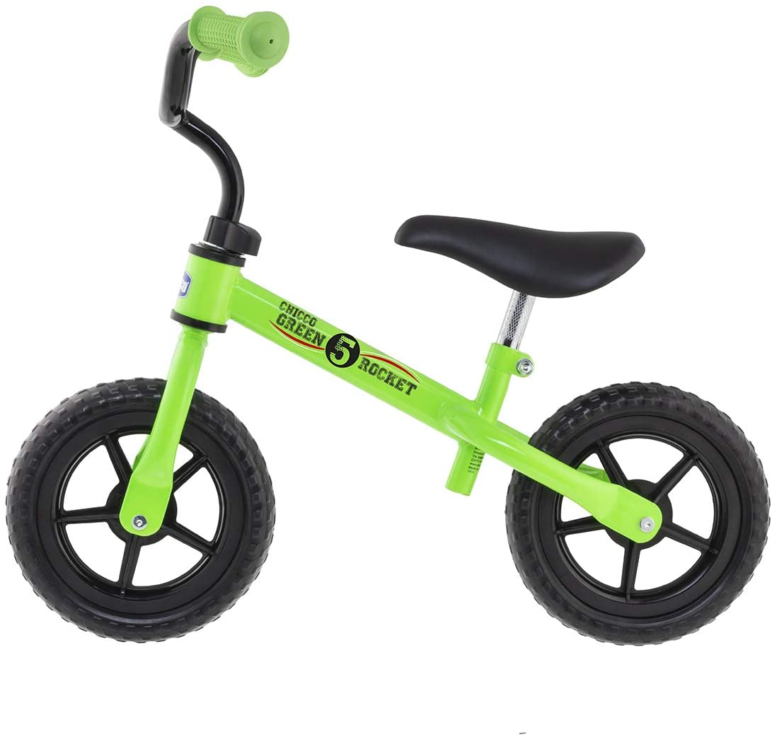 The Chicco Balance Bike (also sometimes known as the Chicco Bullet) is a cheap balance bike that can help you get your child learning how to ride a bike quickly and cheaply