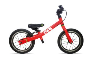 The Frog Tadpole Plus is a large balance bike for taller and older kids, aged about 4 years and over - as seen being ridden by Prince Louis