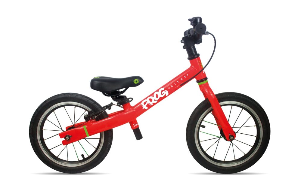 The Frog Tadpole Plus is a large balance bike for taller and older kids, aged about 4 years and over