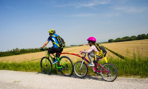 How-do-I-pull-a-childs-bike-behind-my-bike