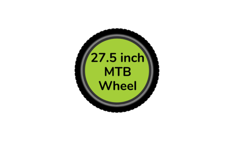 MTB bike wheel 27.5 inch with green centre disc