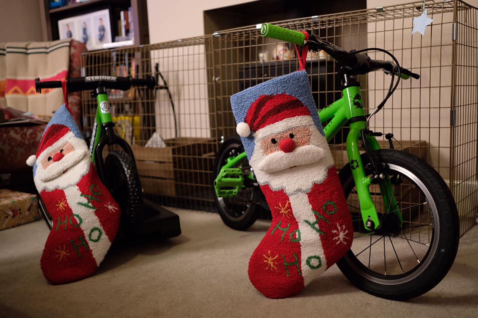 Ideas for easily wrapping a kids bike this Christmas