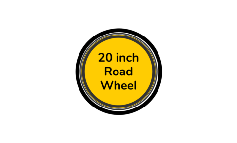 Road bike wheel 20 inch with yellow centre disc