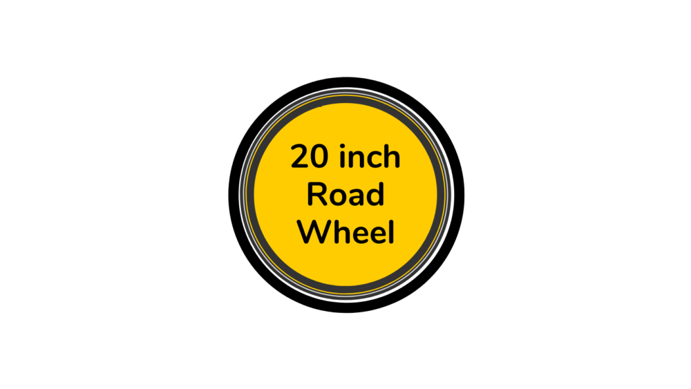 Road bike wheel 20 inch with yellow centre disc