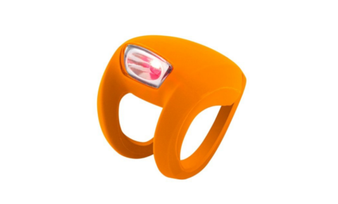 Knog Frog bike light in orange