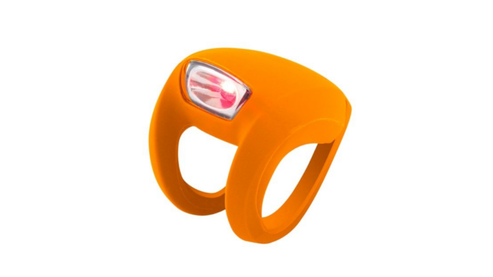 Knog Frog bike light in orange