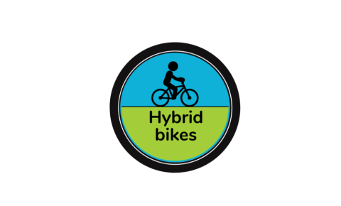 Hybrid bike logo