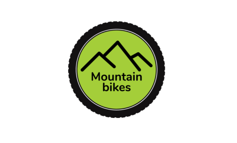 Kids Mountain Bikes logo in green