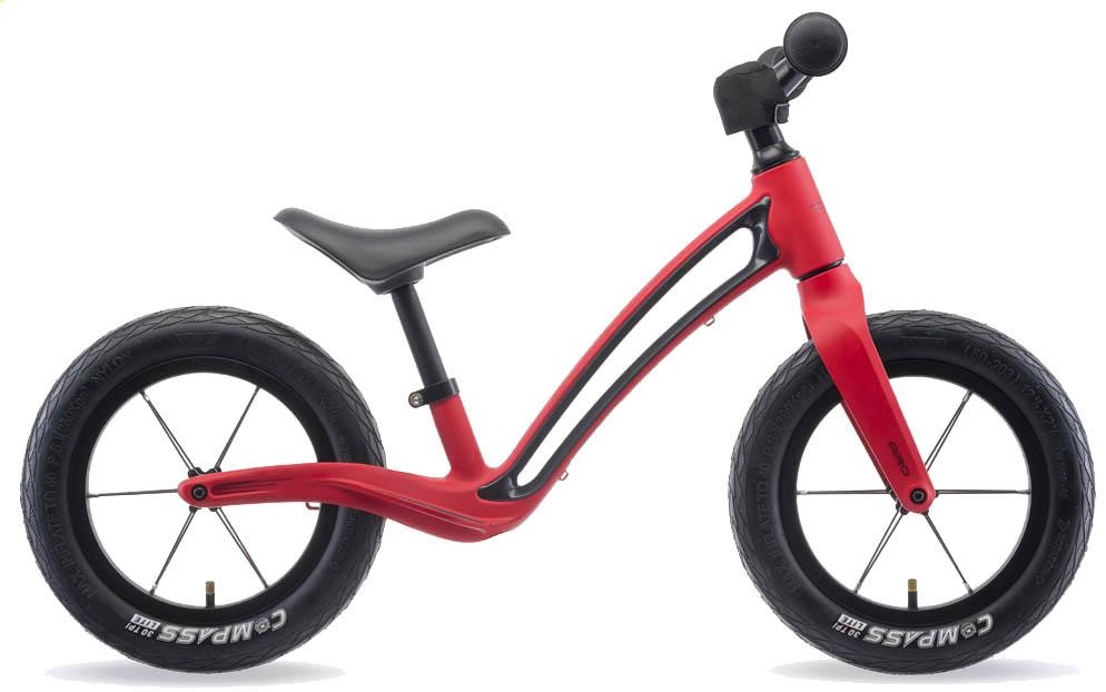 Hornit Airo is a red balance bike like Prince Louis was riding to nursery school