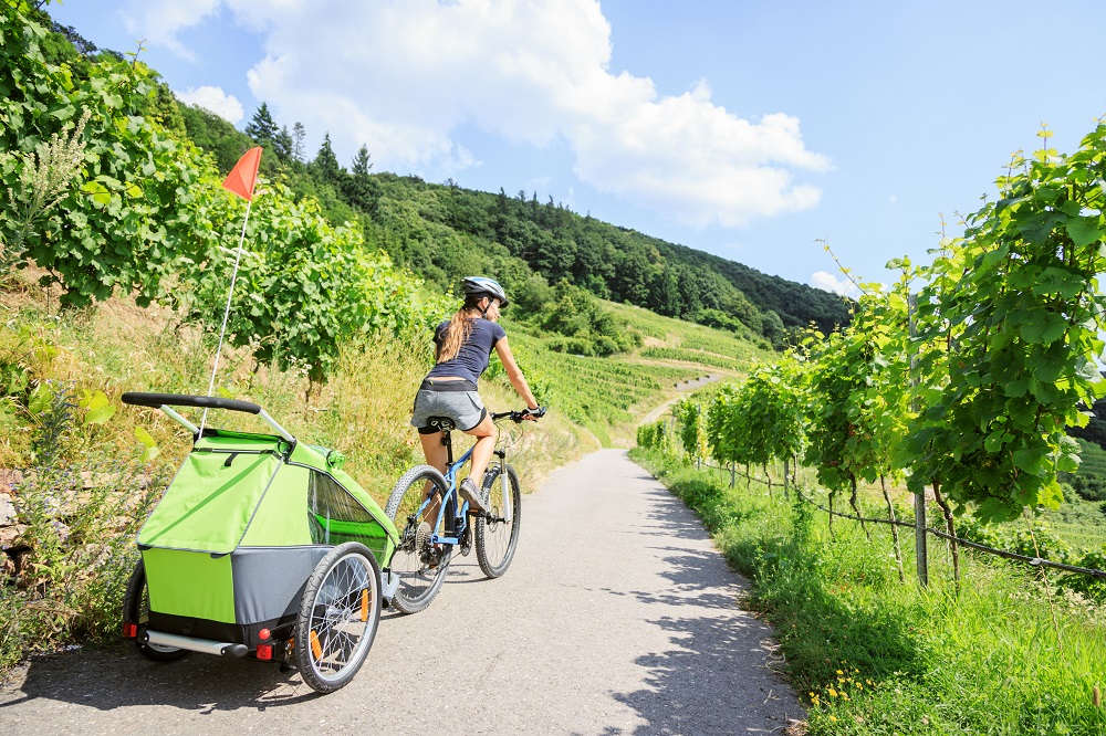 how to start cycling with a child in a trailer or rear bike seat