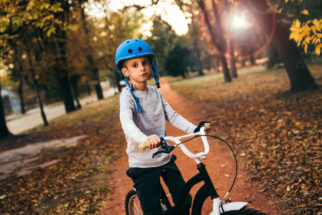 Kids bike helmets only work if the straps are done up properly