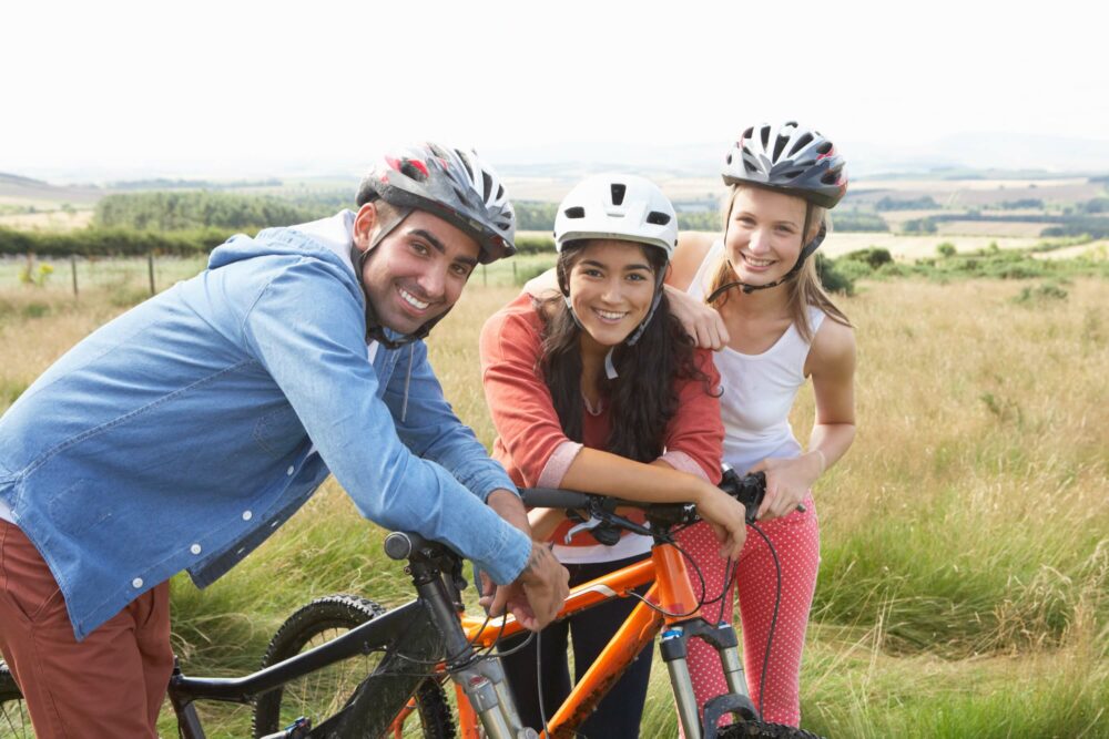 small adults on kids bikes