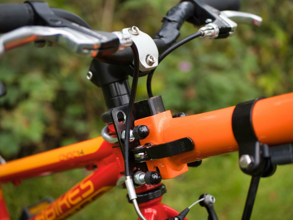 Orange ETC Towbuddy Child Bike Towbar Quick Release Tow Bar Easy Assembly! 