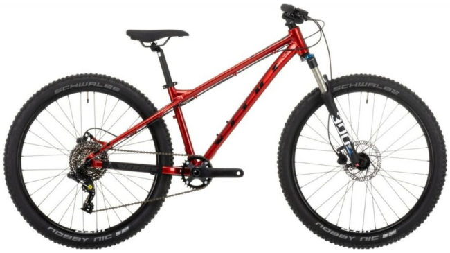 Vitus Nucleus 26 2021 kids mountain bike with 26" wheels and front suspension fork