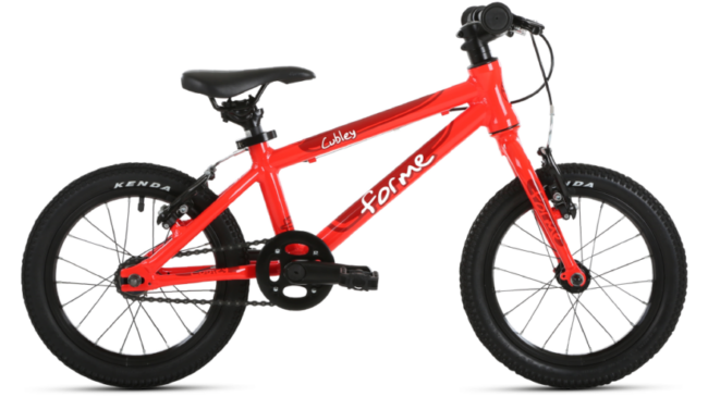 Forme Cubley 14 kids bike - a lightweight first pedal bike for children aged 3 and 4 years