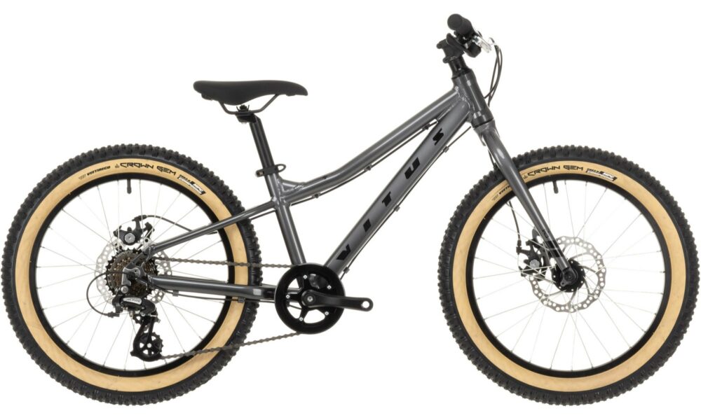 Vitus 20+ kids bike with wider fat tyres suitable for getting into mountain biking