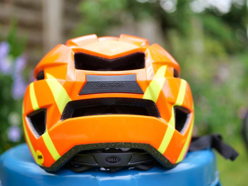 view of the rear of the Sidetrack II helmet