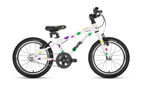 Frog 44 Spotty 2021 - a 16 inch wheel pedal bike for kids aged between 4 and 5 years of age