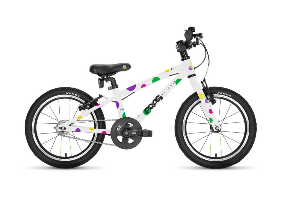 Frog 44 Spotty 2021 - a 16 inch wheel pedal bike for kids aged between 4 and 5 years of age