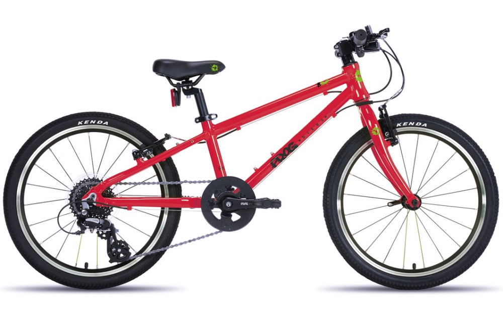 Frog 52 20" kids bike in red - underneath the Frog 53 so you can compare the differences between the two bikes