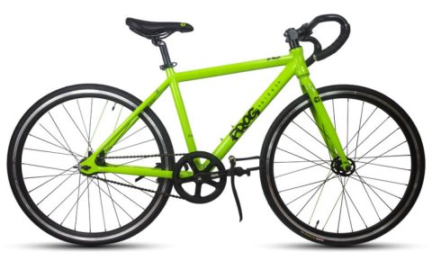 Frog Track 67 is a 24" wheel kids track bike for racing at the velodrome or on a grass track