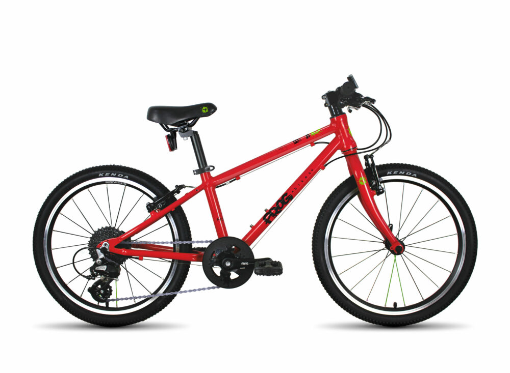 Best kids' bikes: A red Frog bike in front of a white background