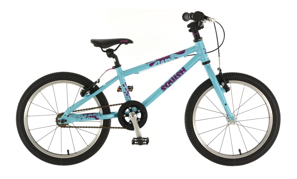 Best kids' bikes: A blue Squish pedal bike on a white background