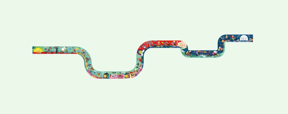 My long bike puzzle - a kids puzzle about cyling - the perfect gift for cycling mad children