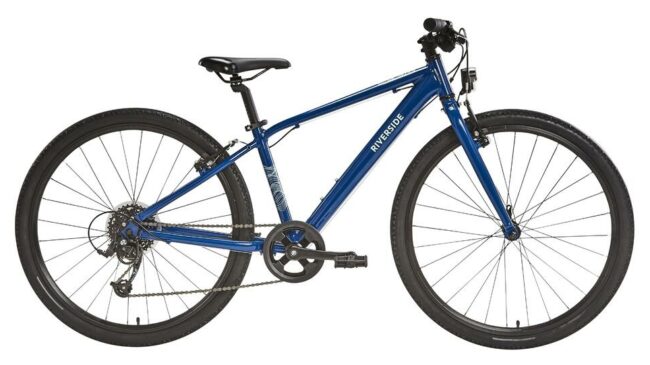 BTwin 24 Riverside 900 hybrid bike with 26" wheels for 9 year old