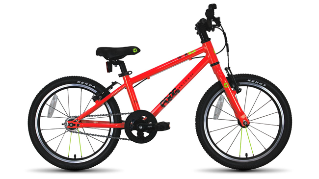 Photo of Frog 47 18" wheel kids bike in red - a good choice larger pedal bike without gears